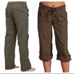 The North Face Women's Brown Horizon Tempest Roll-Up Pants Size 12